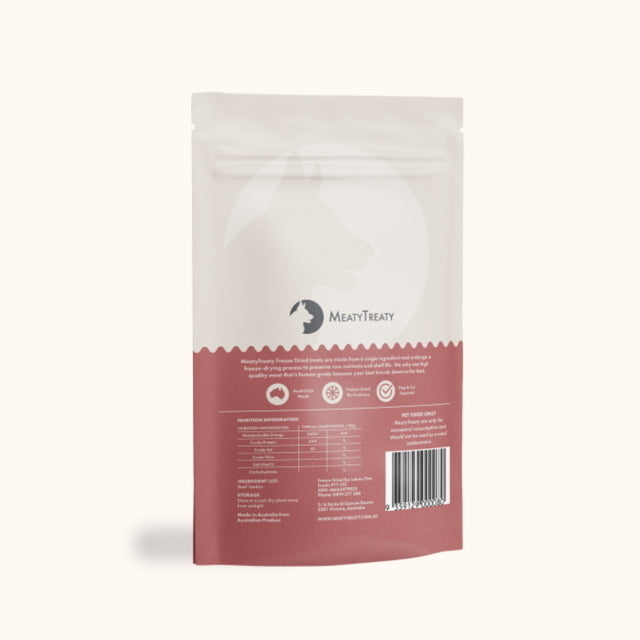 Meaty Treaty Australian Freeze Dried Beef Tendon Dog Treats 70g Woofy and Whiskers