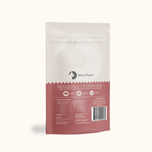 Meaty Treaty Australian Freeze Dried Beef Tendon Dog Treats 70g Woofy and Whiskers