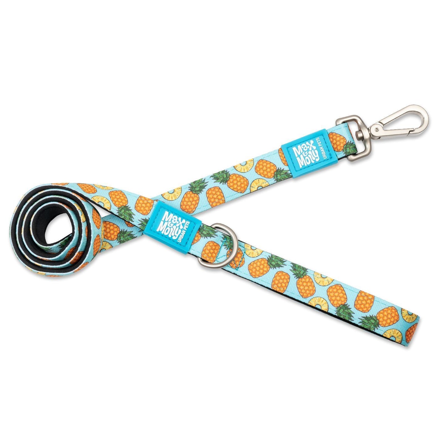 Max and Molly Dog Lead - Large Size - Various Designs - Woofy and Whiskers- Pet Care > Dog Supplies Max & Molly Urban Pets Pineapple Large