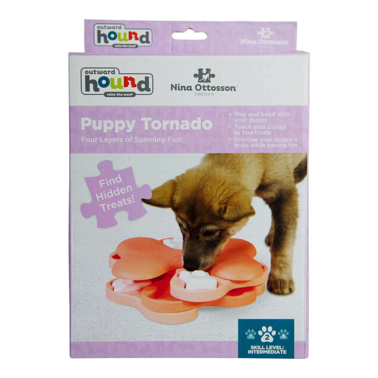 NINA OTTSON PUPPY TORNADO PUZZLE Interactive dog puzzle Nina Ottoson