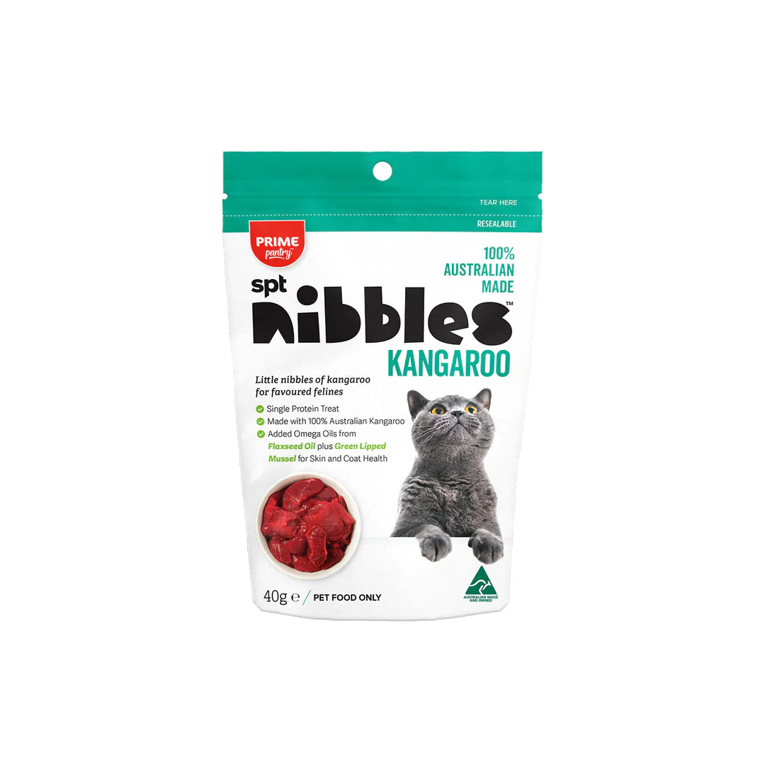 PRIME PANTRY NIBBLES CAT TREAT KANGAROO 40G Cat treats Prime Kangaroo