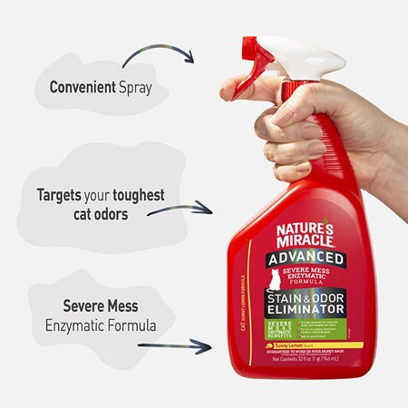 Nature’s Miracle – Advanced Stain & Odor Eliminator (Cat) 946ml Nature's Miracle