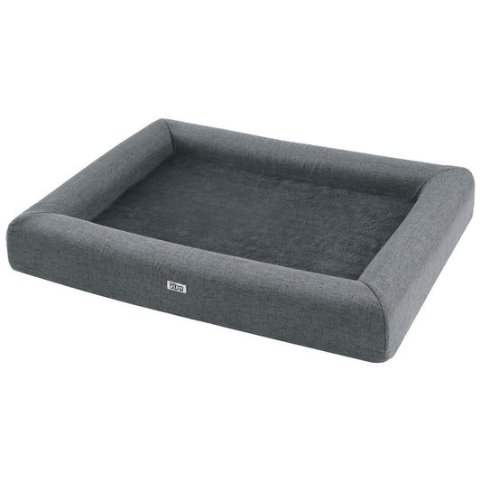 i.Pet Pet Bed Dog Cat Large Calming Soft Sofa Cushion Egg Crate Washable Grey Pet Care > Dog Supplies > Dog Beds Woofy and Whiskers