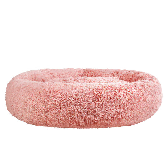 i.Pet Pet Bed Dog Cat 110cm Calming Extra Large Soft Plush Pink Pet Care > Dog Supplies > Dog Beds ipet