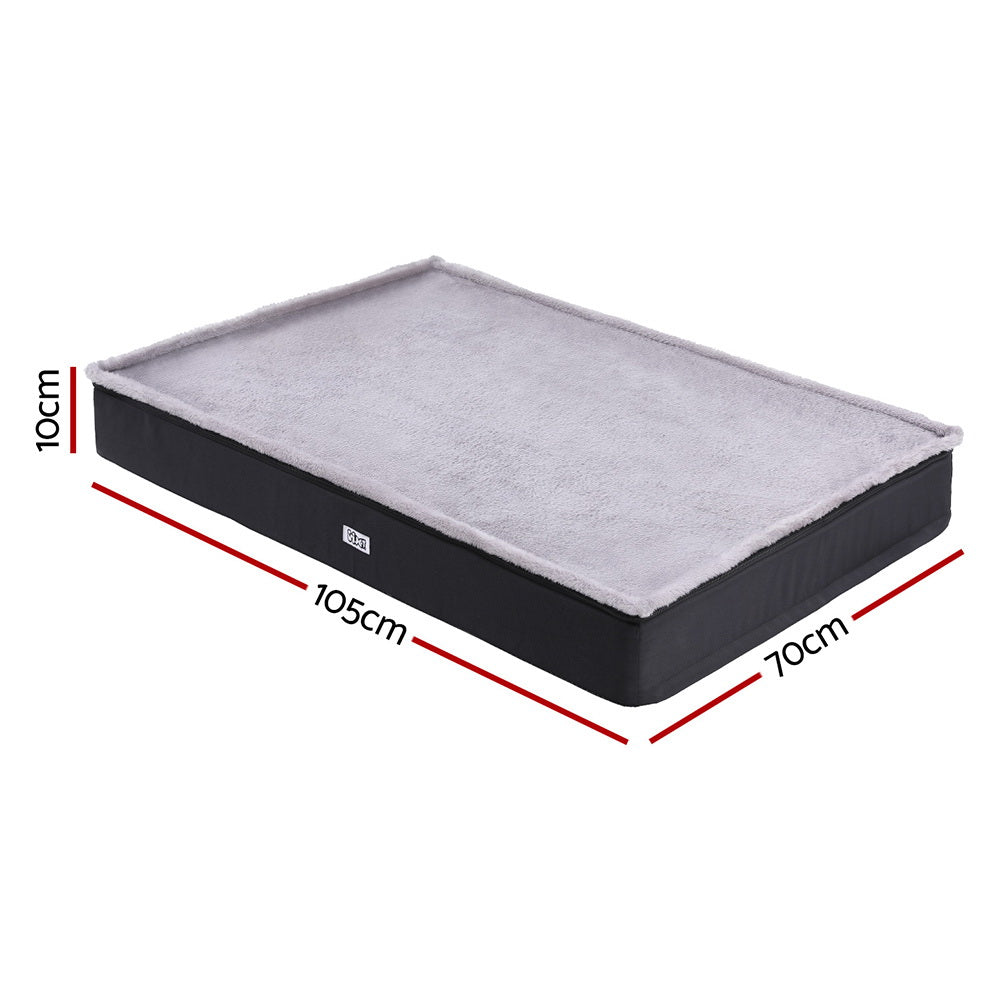 i.Pet Pet Bed Dog Cat Large Calming Soft Sofa Foam Cushion Washable Cover Grey Pet Care > Dog Supplies > Dog Beds ipet