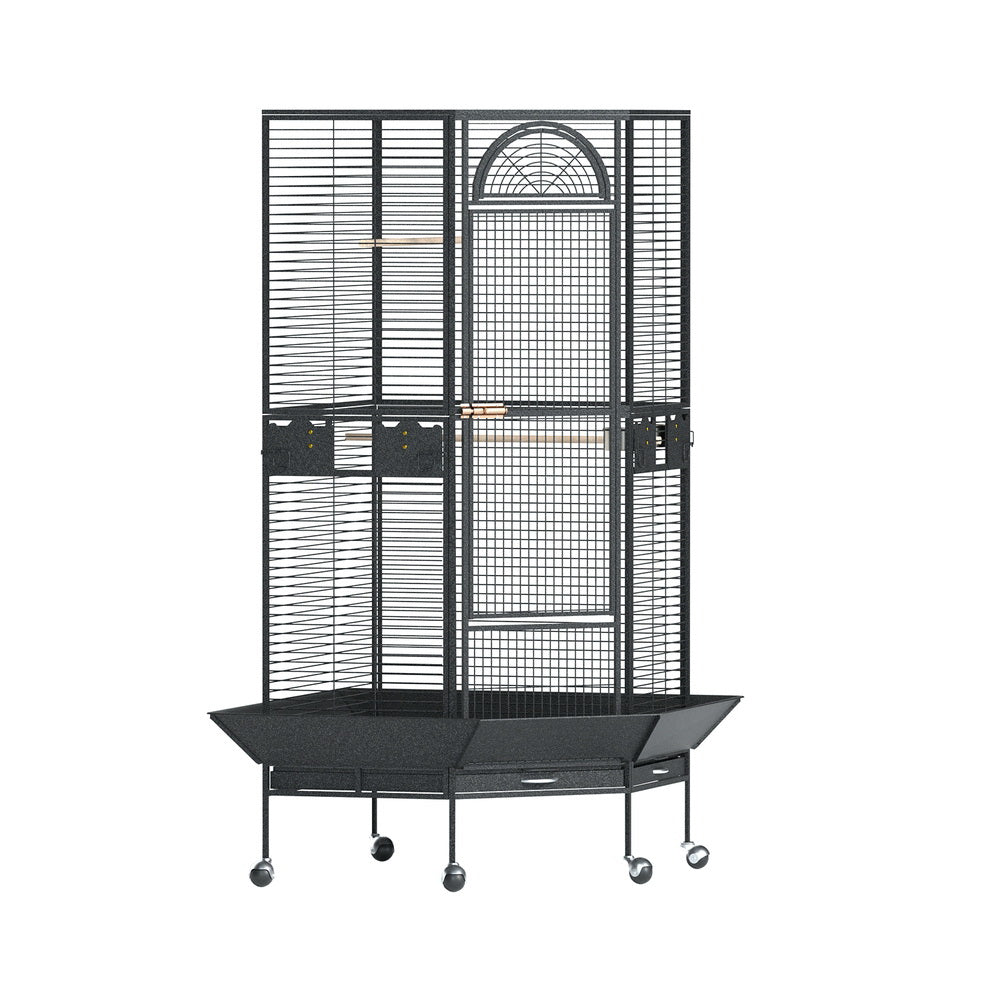 i.Pet Bird Cage Large Jumbo Aviary Budgie Perch Cage Parrot Stand Wheels Corner Pet Care > Bird > Bird Cages & Stands ipet