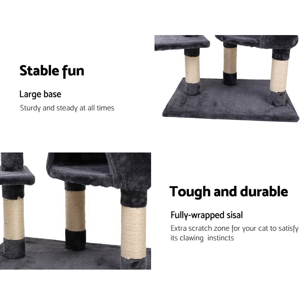 i.Pet Cat Tree 120cm Tower Scratching Post Scratcher Wood Condo House Bed Toys Pet Care > Cat Supplies > Cat Scratching Posts Ipet