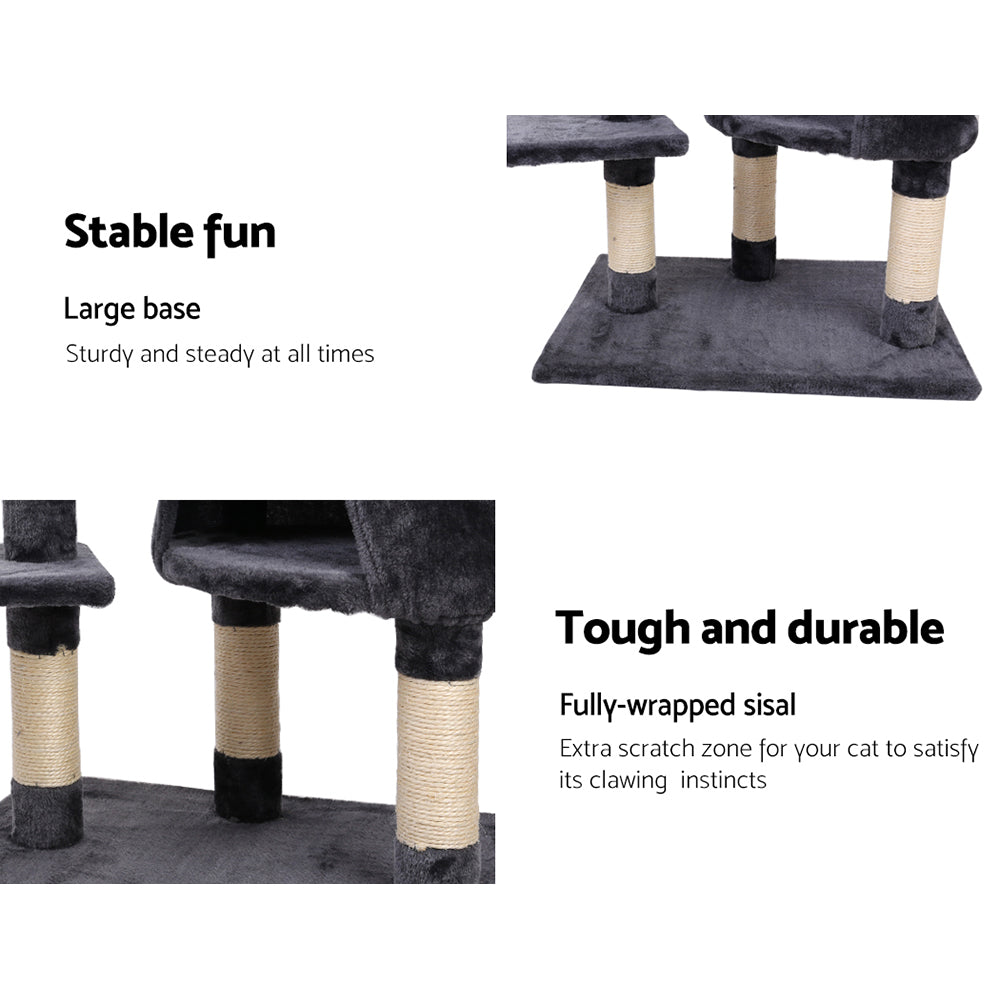 i.Pet Cat Tree 120cm Tower Scratching Post Scratcher Wood Condo House Bed Toys Pet Care > Cat Supplies > Cat Scratching Posts Ipet