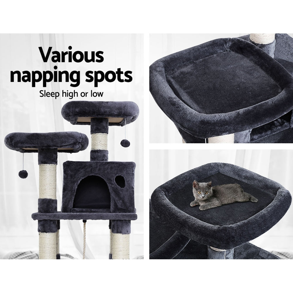 i.Pet Cat Tree 145cm Tower Scratching Post Scratcher Wood Condo House Large Bed Pet Care > Cat Supplies > Cat Scratching Posts Ipet