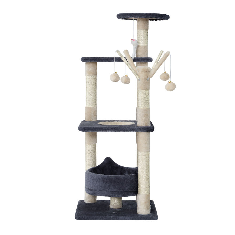i.Pet Cat Tree 110cm Tower Scratching Post Scratcher Wood Condo House Bed Toys Pet Care > Cat Supplies > Cat Scratching Posts Ipet