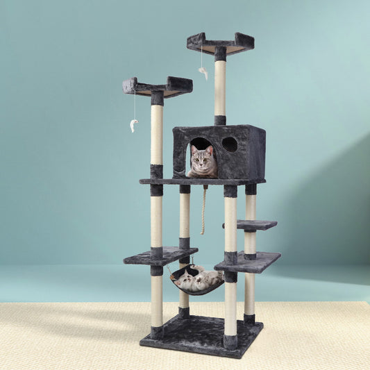 i.Pet Cat Tree 184cm Tower Scratching Post Scratcher Wood Trees Condo Bed House Pet Care > Cat Supplies > Cat Scratching Posts ipet