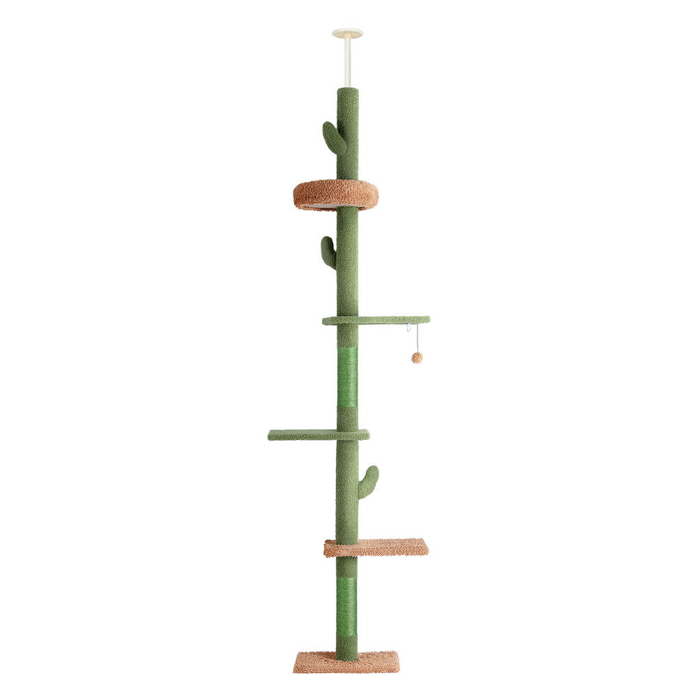 i.Pet Cat Tree Tower Scratching Post Scratcher Floor to Ceiling Cats Bed 290cm Pet Care > Cat Supplies > Cat Scratching Posts Ipet