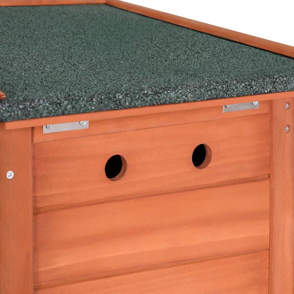 i.Pet Outdoor Cat House Rabbit Hutch Wooden Shelter Indoor Cat House Outdoor Condo Small Enclosure Pet Care > Coops & Hutches > Small Animal Habitats & Cages Ipet