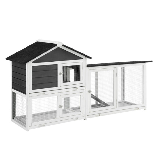 i.Pet Chicken Coop Rabbit Hutch Extra Large Wooden Run Cage House With Run Cage Pet Care > Coops & Hutches > Small Animal Habitats & Cages Woofy and Whiskers
