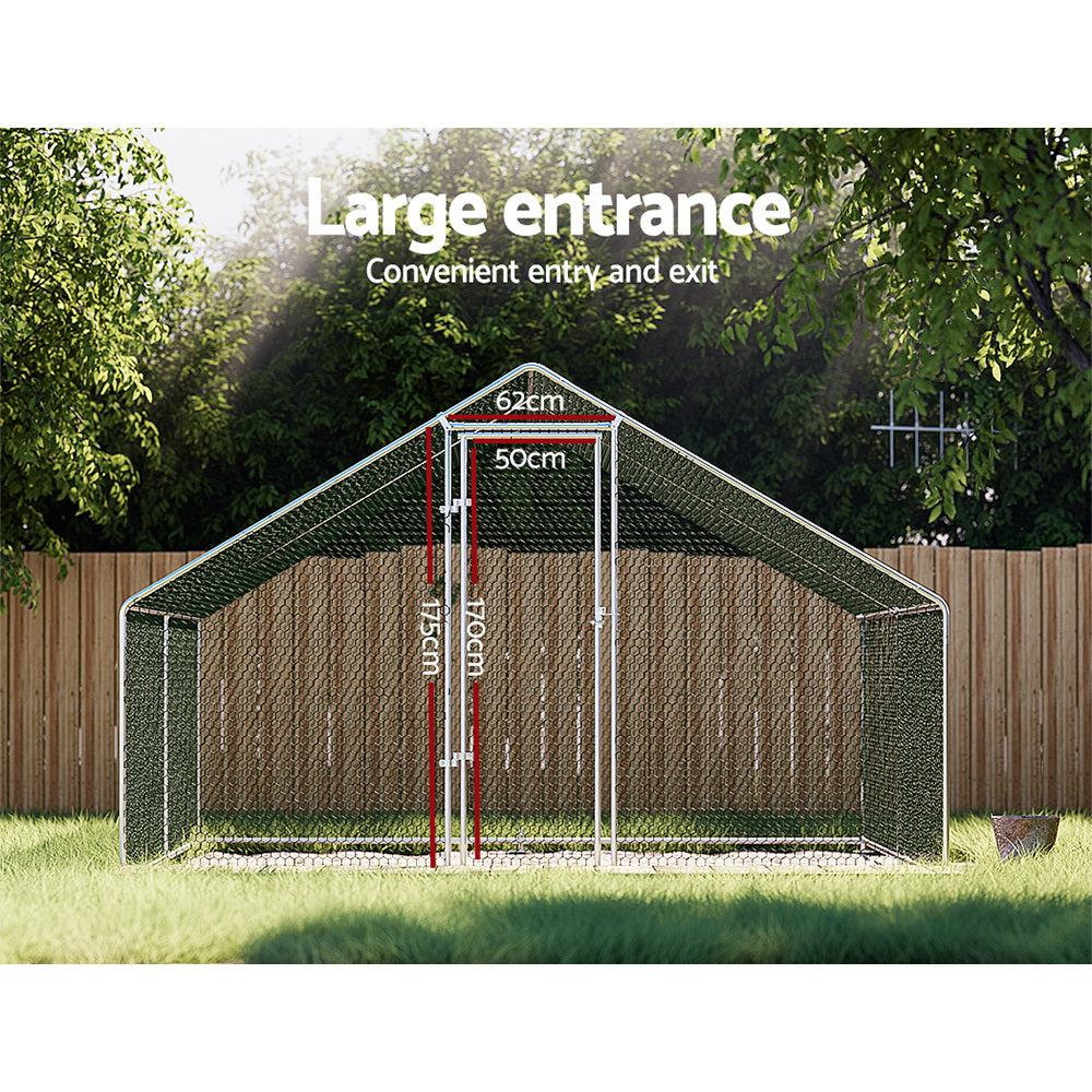i.Pet Chicken Coop Cage 3x4x2m Galvanised Steel Pet Care > Coops & Hutches > Coop & Hutch Accessories ipet
