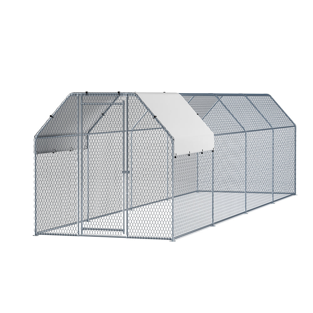 i.Pet Chicken Coop Cage Run Rabbit Hutch Large Walk In Hen House Cover 2mx8mx2m Pet Care > Coops & Hutches > Small Animal Habitats & Cages ipet