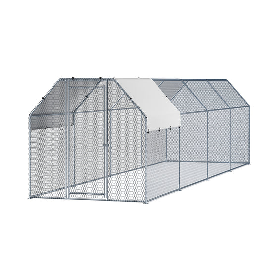 i.Pet Chicken Coop Cage Run Rabbit Hutch Large Walk In Hen House Cover 2mx8mx2m Pet Care > Coops & Hutches > Small Animal Habitats & Cages ipet