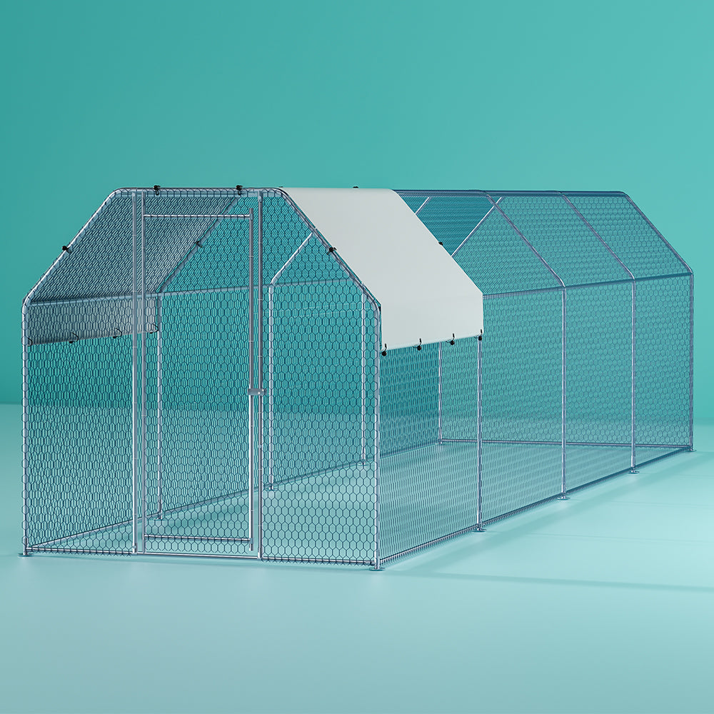 i.Pet Chicken Coop Cage Run Rabbit Hutch Large Walk In Hen House Cover 2mx8mx2m Pet Care > Coops & Hutches > Small Animal Habitats & Cages ipet