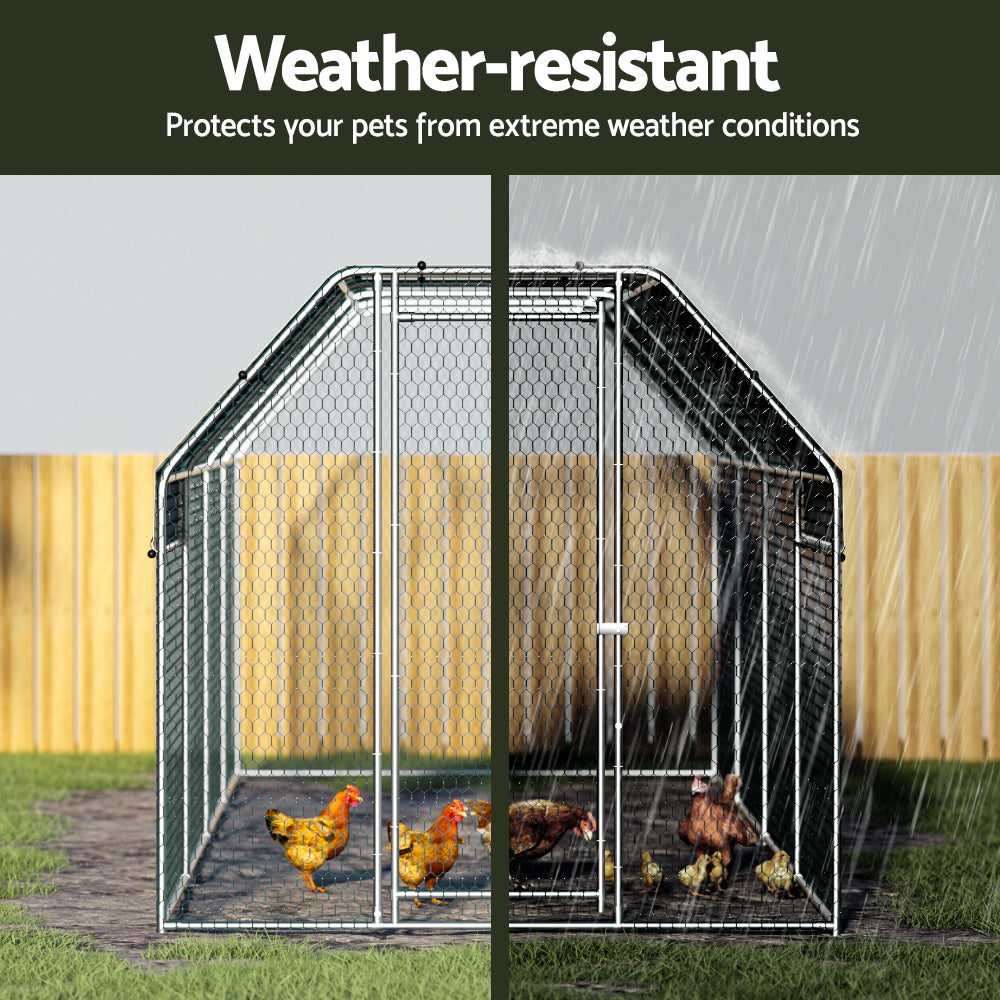 i.Pet Chicken Coop Cage Run Rabbit Hutch Large Walk In Hen House Cover 2mx8mx2m Pet Care > Coops & Hutches > Small Animal Habitats & Cages ipet