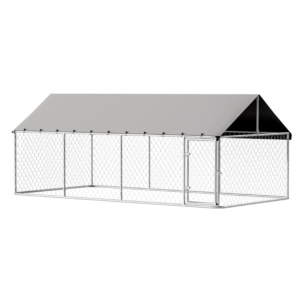 i.Pet Dog Kennel Large House XL Pet Run Cage Puppy Outdoor Enclosure 2Mx4M Pet Care > Dog Supplies > Dog Kennels Woofy and Whiskers