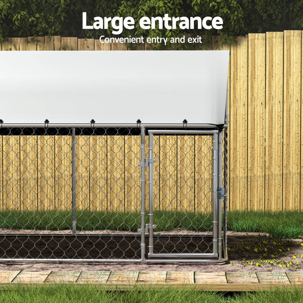 i.Pet Dog Kennel Large House XL Pet Run Cage Puppy Outdoor Enclosure 2Mx4M Pet Care > Dog Supplies > Dog Kennels Woofy and Whiskers