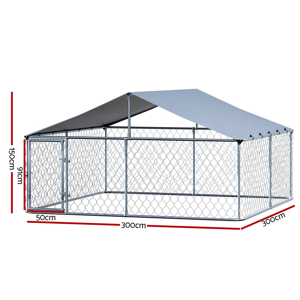 i.Pet Dog Kennel Large House XXL Pet Run Cage Puppy Outdoor Enclosure With Roof Pet Care > Dog Supplies > Dog Kennels Woofy and Whiskers