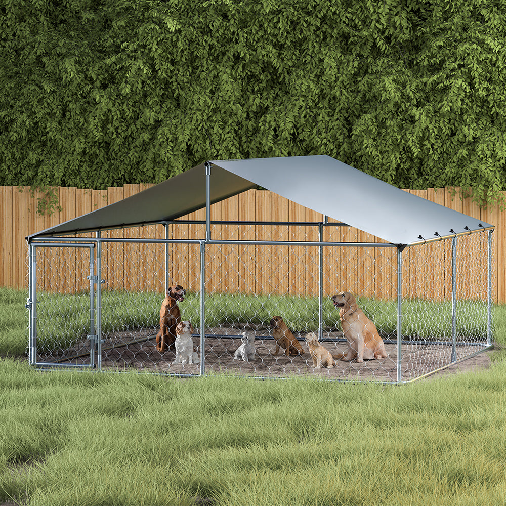 i.Pet Dog Kennel Large House XXL Pet Run Cage Puppy Outdoor Enclosure With Roof Pet Care > Dog Supplies > Dog Kennels Woofy and Whiskers