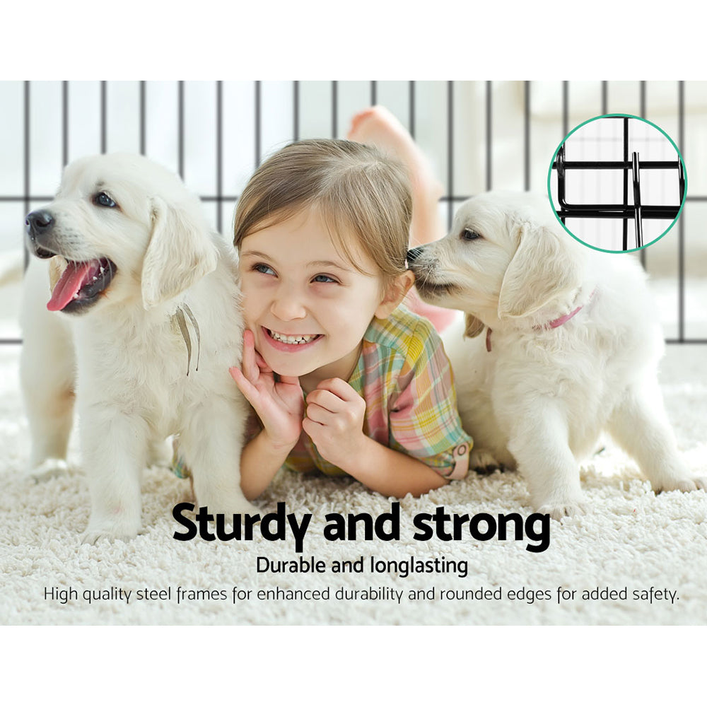 i.Pet 30" 8 Panel Dog Playpen Pet Fence Exercise Cage Enclosure Play Pen Pet Care > Dog Supplies > Dog Playpens & Gates Ipet