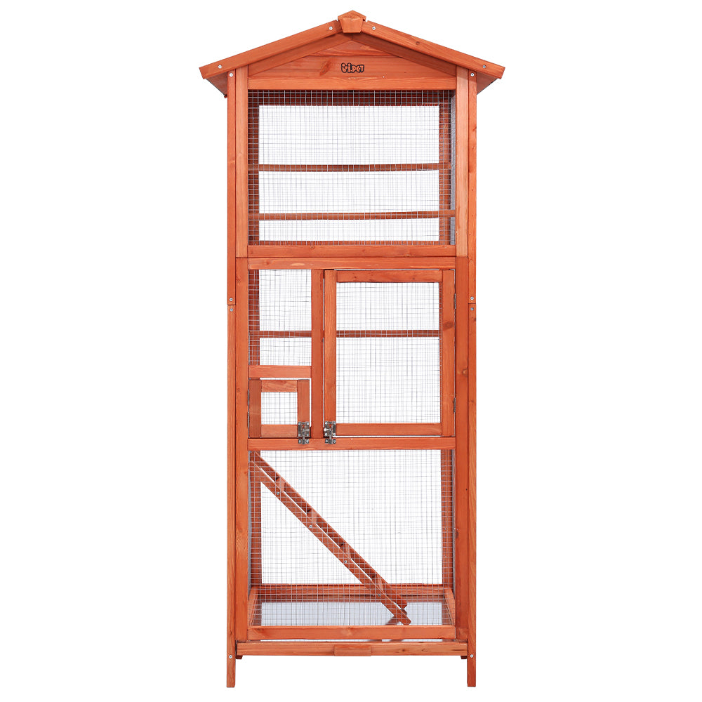 i.Pet Bird Cage 72cm x 60cm x 168cm Pet Cages Large Aviary Parrot Carrier Travel Canary Wooden XL Pet Care > Bird > Bird Cages & Stands ipet