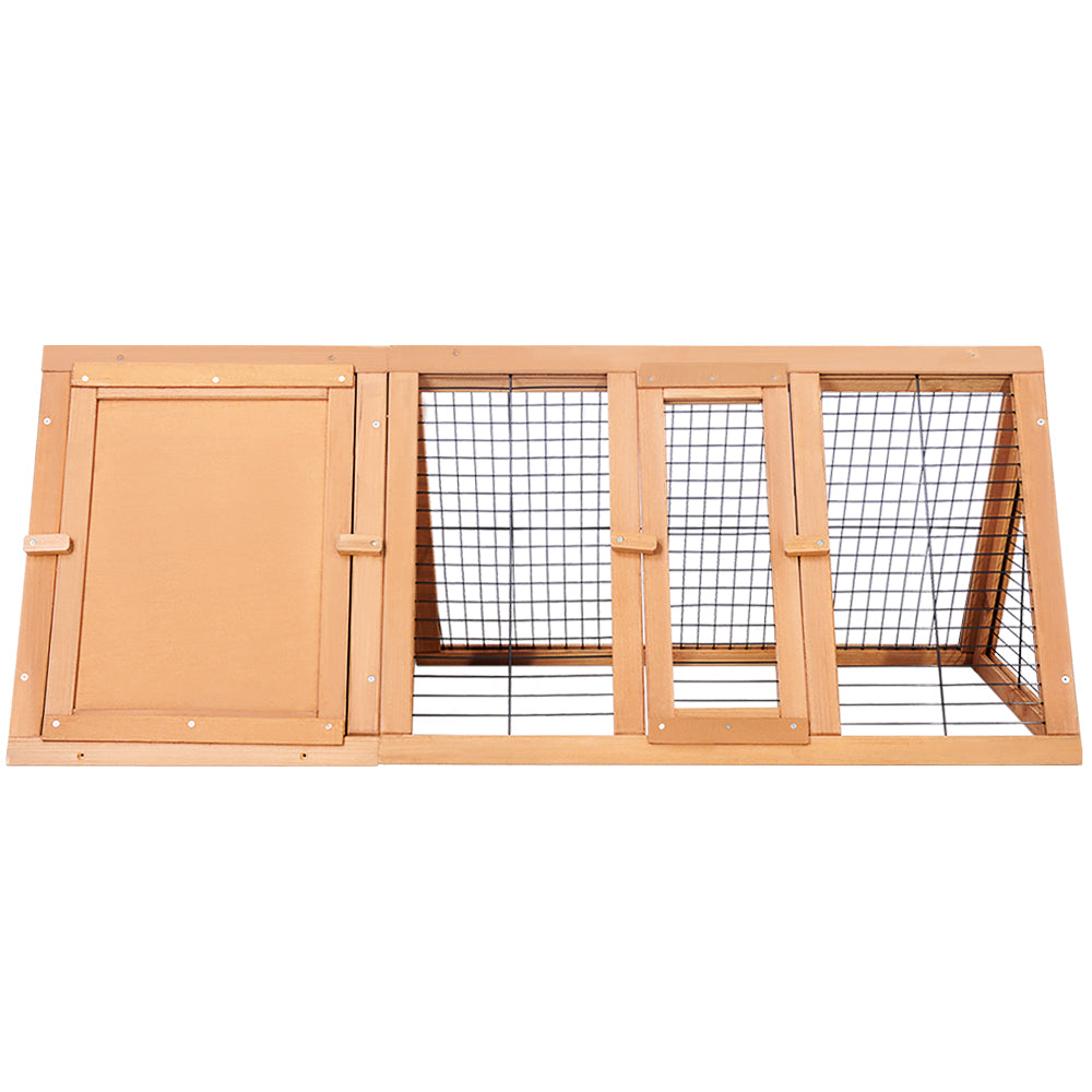 i.Pet Rabbit Hutch 119cm x 51cm x 44cm Chicken Coop Large Run Wooden Cage Outdoor Pet Care > Coops & Hutches > Small Animal Habitats & Cages ipet
