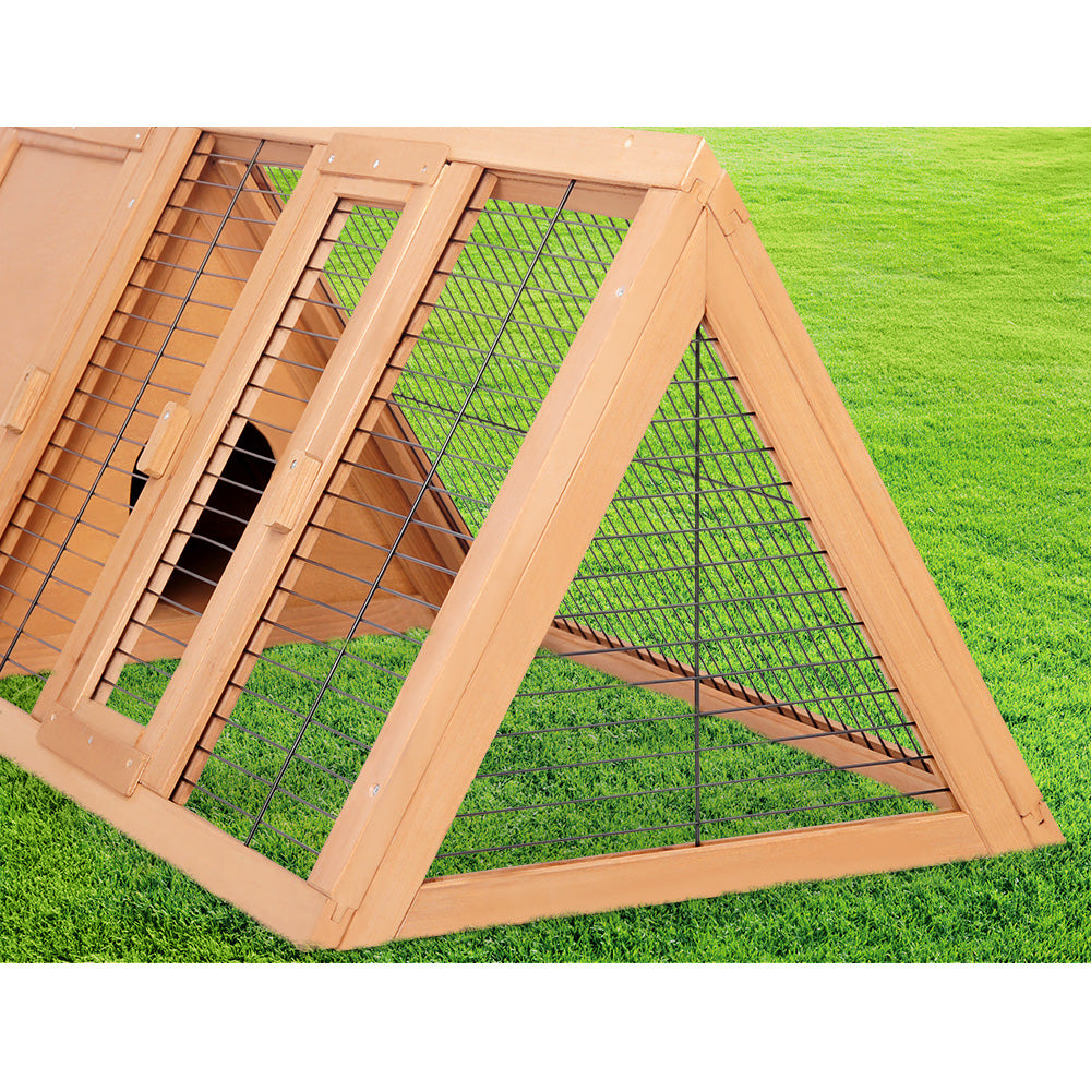 i.Pet Rabbit Hutch 119cm x 51cm x 44cm Chicken Coop Large Run Wooden Cage Outdoor Pet Care > Coops & Hutches > Small Animal Habitats & Cages ipet