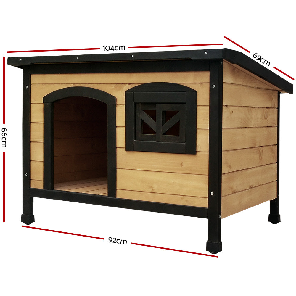 i.Pet Extra Large Wooden Dog Kennel – Indoor & Outdoor Cabin Wooden Dog Kennel ipet