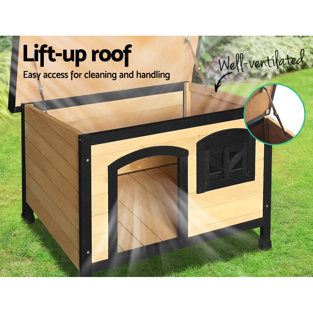 i.Pet Extra Large Wooden Dog Kennel – Indoor & Outdoor Cabin Wooden Dog Kennel ipet