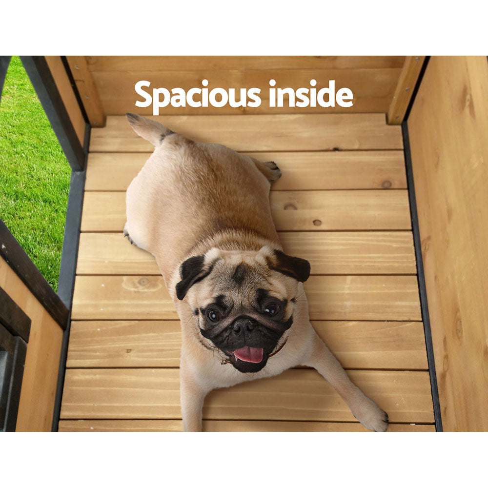 i.Pet Extra Large Wooden Dog Kennel – Indoor & Outdoor Cabin Wooden Dog Kennel ipet