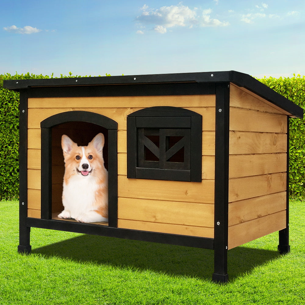 i.Pet Extra Large Wooden Dog Kennel – Indoor & Outdoor Cabin Wooden Dog Kennel ipet