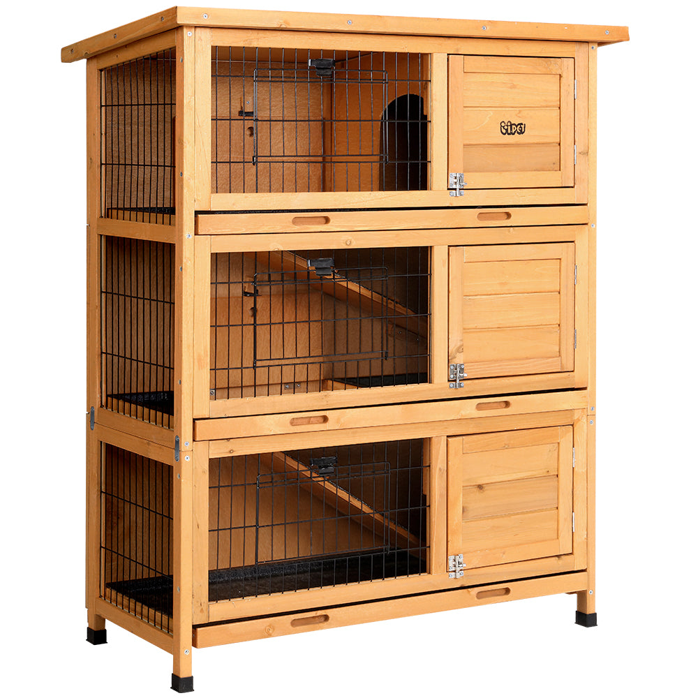 i.Pet Rabbit Hutch 91.5cm x 46cm x 116.5cm Chicken Coop Large House Cage Run Wooden Bunny Outdoor Pet Care > Coops & Hutches > Small Animal Habitats & Cages Woofy and Whiskers