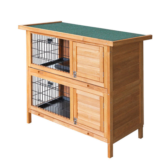 i.Pet Rabbit Hutch 91.5cm x 45cm x 82cm Chicken Coop Large Wooden House Run Cage Pet Bunny Pet Care > Coops & Hutches > Small Animal Habitats & Cages Woofy and Whiskers