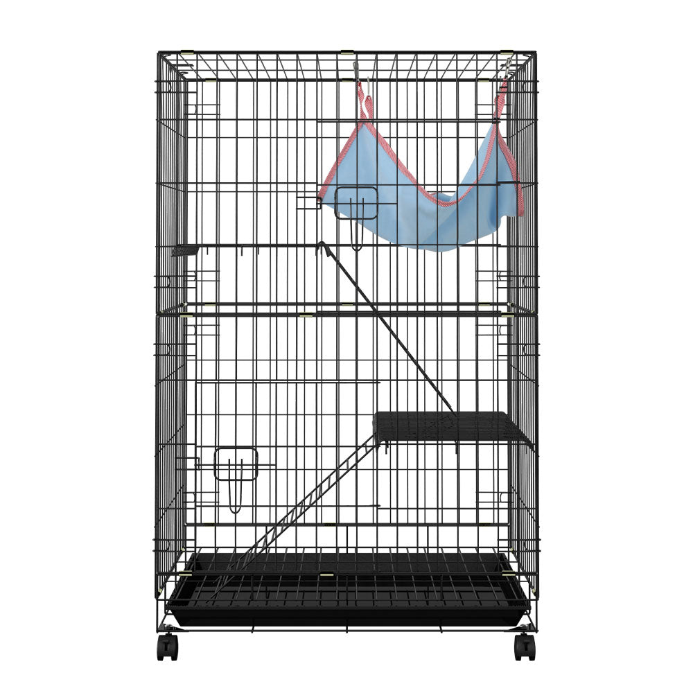 i.Pet Rabbit Cage 100cm Hutch 3 Level Indoor Guinea Pig Ferret Pet Care > Coops & Hutches > Small Animal Habitats & Cages ipet