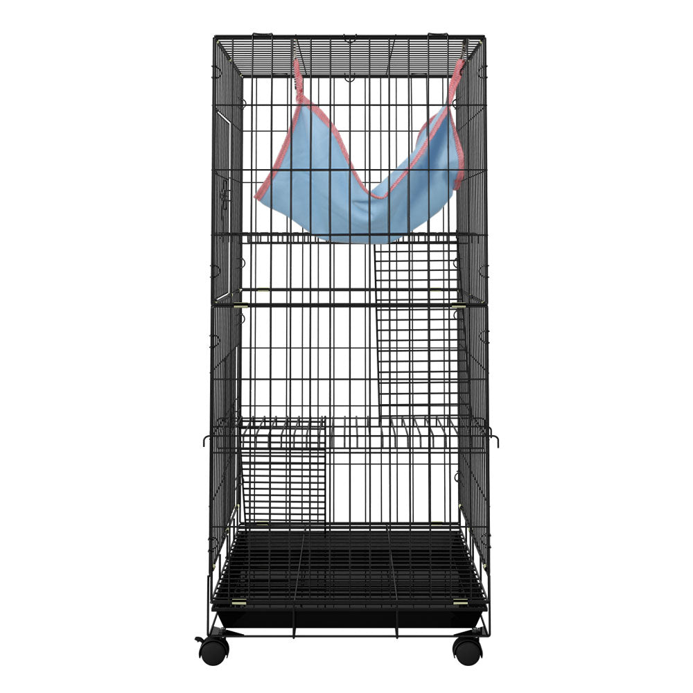 i.Pet Rabbit Cage 100cm Hutch 3 Level Indoor Guinea Pig Ferret Pet Care > Coops & Hutches > Small Animal Habitats & Cages ipet