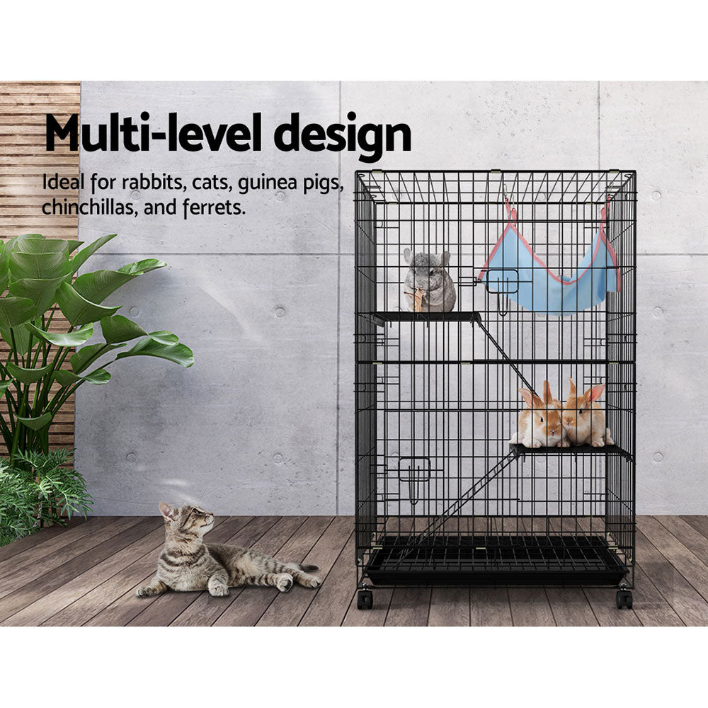 i.Pet Rabbit Cage 100cm Hutch 3 Level Indoor Guinea Pig Ferret Pet Care > Coops & Hutches > Small Animal Habitats & Cages ipet