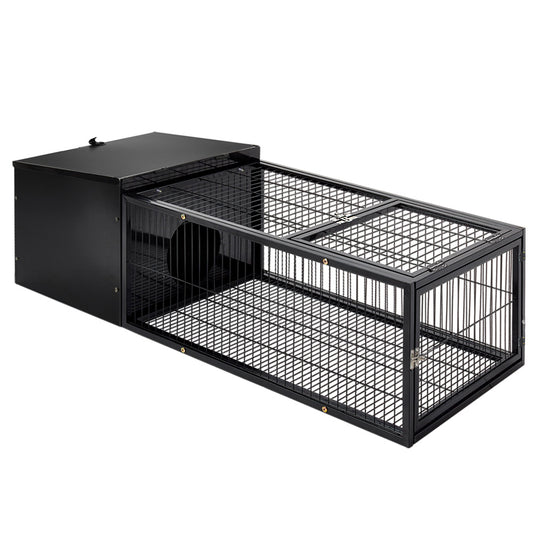 i.Pet Rabbit Cage 122x52cm Hutch Enclosure Carrier Metal Pet Care > Coops & Hutches > Small Animal Habitats & Cages ipet