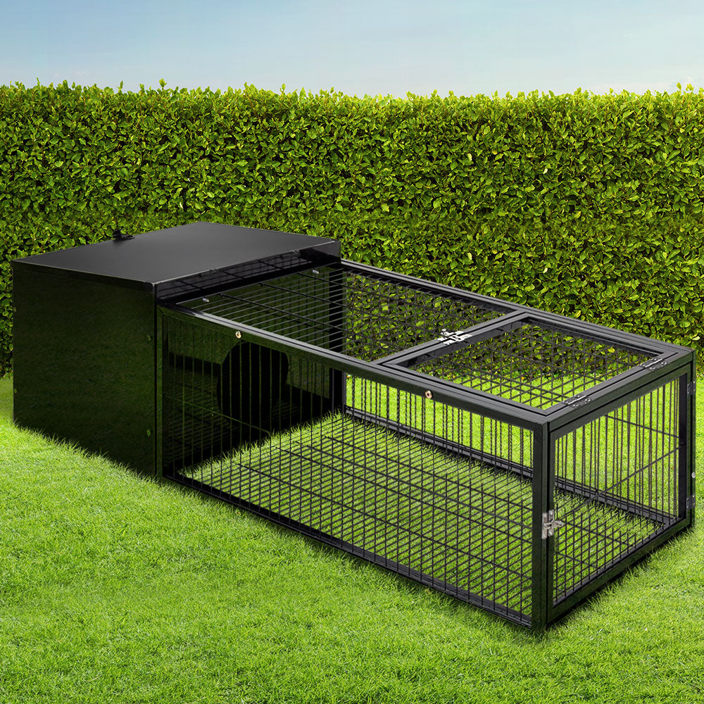 i.Pet Rabbit Cage 122x52cm Hutch Enclosure Carrier Metal Pet Care > Coops & Hutches > Small Animal Habitats & Cages ipet