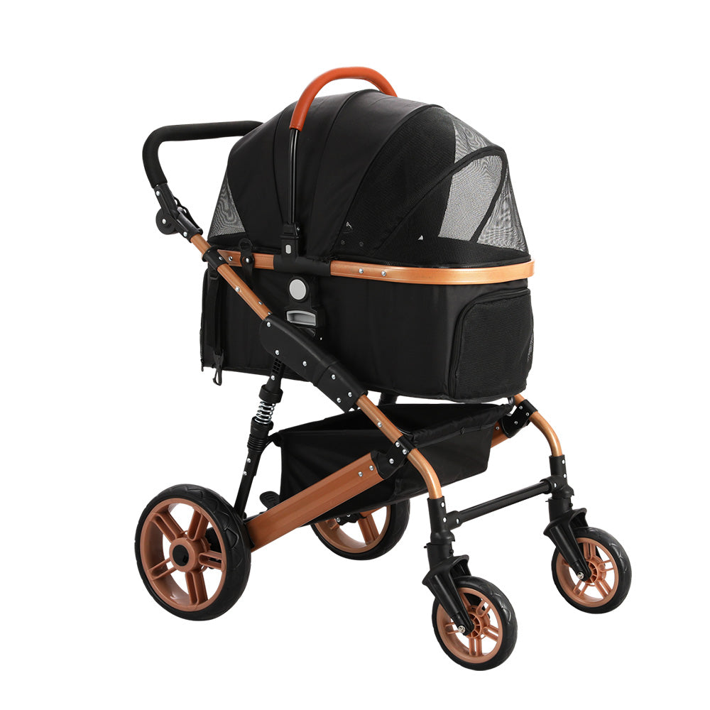 i.Pet Pet Stroller Dog Pram Large Cat Carrier Travel Foldable Pushchair 4 Wheels Pet Care > Cat Supplies > Cat Carriers & Crates ipet