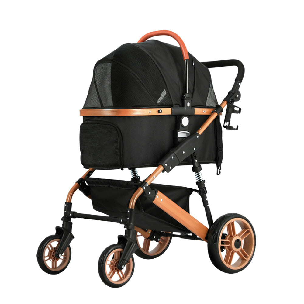 i.Pet Pet Stroller Dog Pram Large Cat Carrier Travel Foldable Pushchair 4 Wheels Pet Care > Cat Supplies > Cat Carriers & Crates ipet