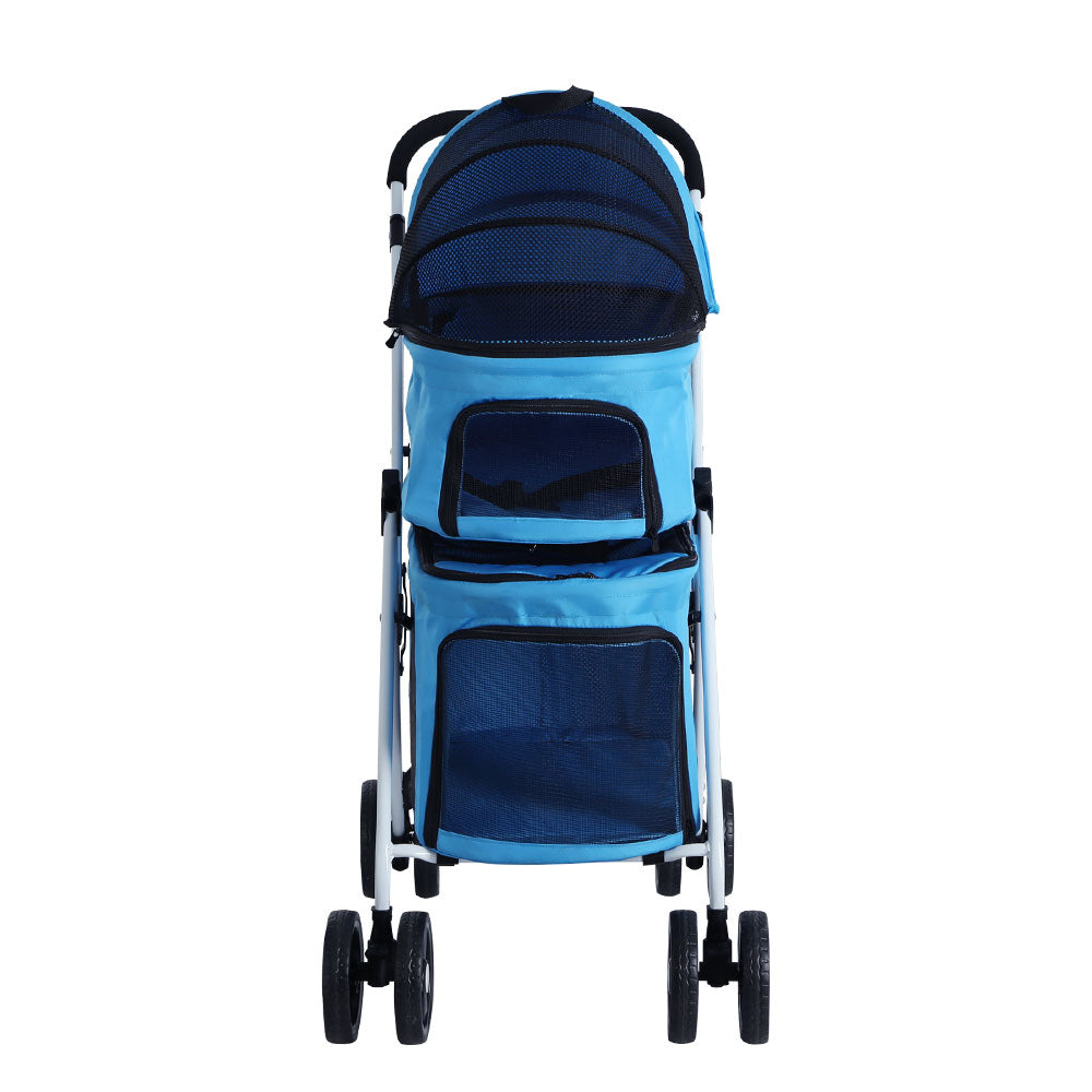 i.Pet Pet Stroller Dog Pram Large Cat Carrier Travel Foldable 4 Wheels Double Pet Care > Cat Supplies > Cat Carriers & Crates ipet