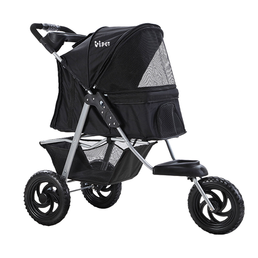 i.Pet Pet Stroller Dog Pram Large Cat Carrier Travel 3 Wheels Foldable Pushchair Pet Care > Cat Supplies > Cat Carriers & Crates ipet