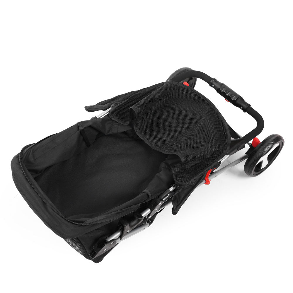 i.Pet 4 Wheel Pet Stroller - Black pet stroller ipet