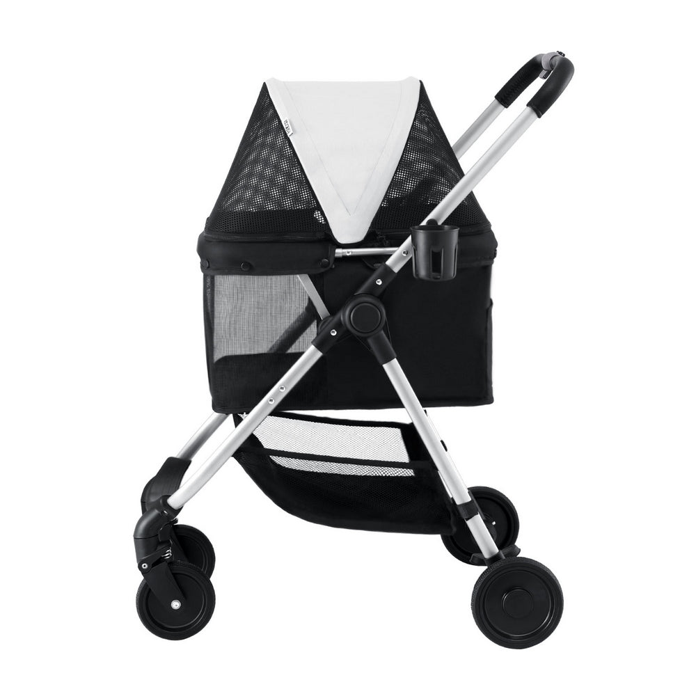 i.Pet Foldable 4 Wheels Pet Stroller Pet Care > Cat Supplies > Cat Carriers & Crates ipet