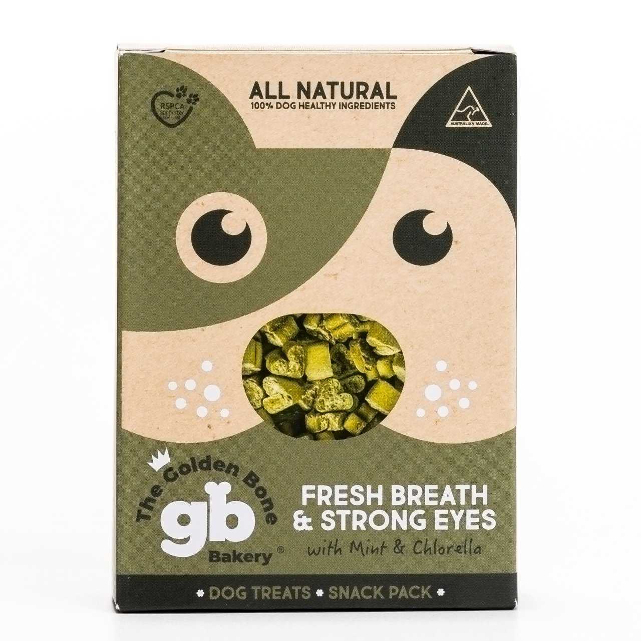 The Golden Bone Bakery 16 x 40g - Fresh Breath & Strong Eyes Dog Dog treats The golden bone bakery