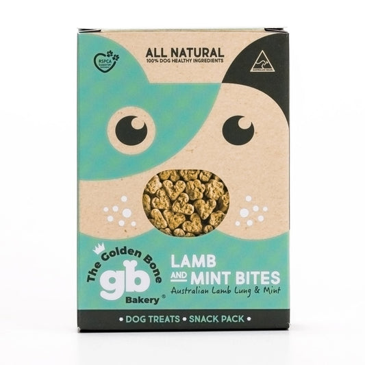 The Golden Bone bakery 16 x 40g - Lamb & Mint Bites Dog Treats dog treats The golden bone bakery